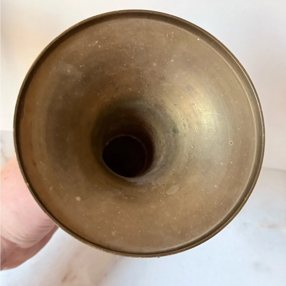 Pair Vintage Indian Bidriware Vase